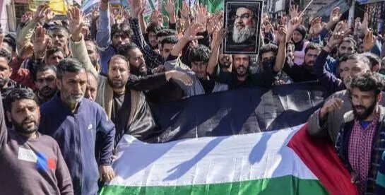 जम्मू कश्मीर में फिलिस्तीन के समर्थन में निकाला गया जुलूस, आयोजकों और प्रतिभागियों के खिलाफ मामला दर्ज…