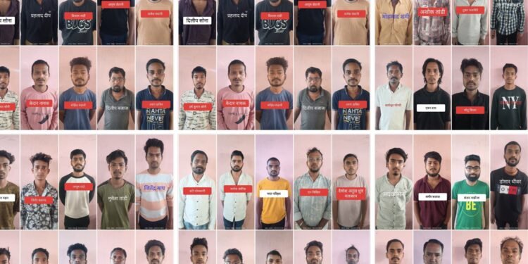 म्यूल बैंक अकाउंट धारक/संवर्धक/ब्रोकर/ठगी करने वालों के यहां एक साथ रेड, कुल 101 आरोपी गिरफ्तार …