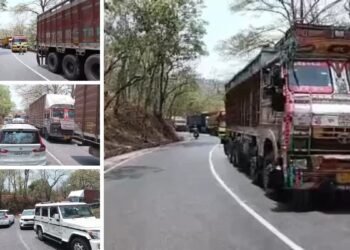 रायपुर जबलपुर नेशनल हाईवे में 30 घंटों से लगा जाम, 20 किलोमीटर तक वाहनों की लगी कतार…