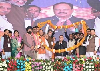 मुख्यमंत्री श्री विष्णु देव साय छत्तीसगढ़ सरकार के दो वर्ष पूर्ण होने पर जांजगीर-चांपा में  जनादेश परब का भव्य आयोजन