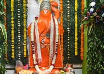 श्री हनुमान जयंती पर श्री चिंताहरण हनुमान मंदिर में सुंदरकांड पाठ व भजन संध्या