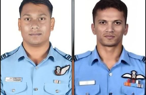 वायुसेना का लड़ाकू विमान क्रैश, दो जांबाज पायलट शहीद…