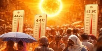 अप्रैल में ही आग उगलता सूरज, 18 शहरों में 43°C पार, 8 राज्यों में लू का भारी अलर्ट…