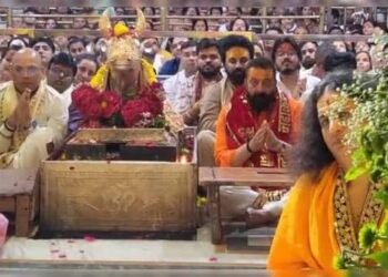 महाकाल के दर में पहुंचे अभिनेता,अभिनेत्री शुभांगी दत्त और गायक निंजा, लिया आशीर्वाद…