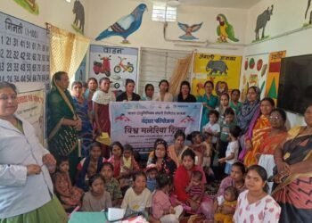 बालको ने समुदाय में मलेरिया जागरूकता अभियान चलाया