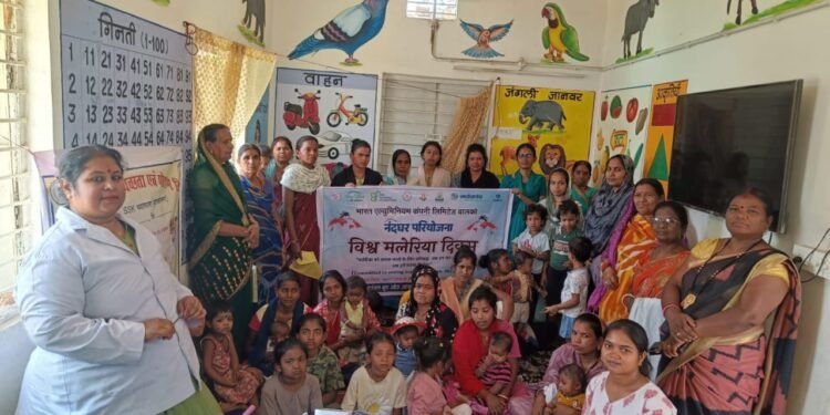 बालको ने समुदाय में मलेरिया जागरूकता अभियान चलाया
