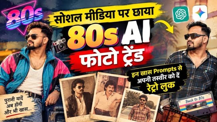 सोशल मीडिया पर छाया 80s AI फोटो ट्रेंड, इन खास Prompts से अपनी तस्वीर को दें रेट्रो लुक, ताजा करें पुरानी यादें…